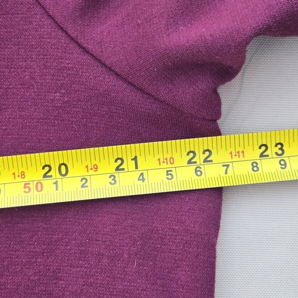 Modern Soul purple open front Cardigan size medium burgundy purple color - Picture 5 of 6